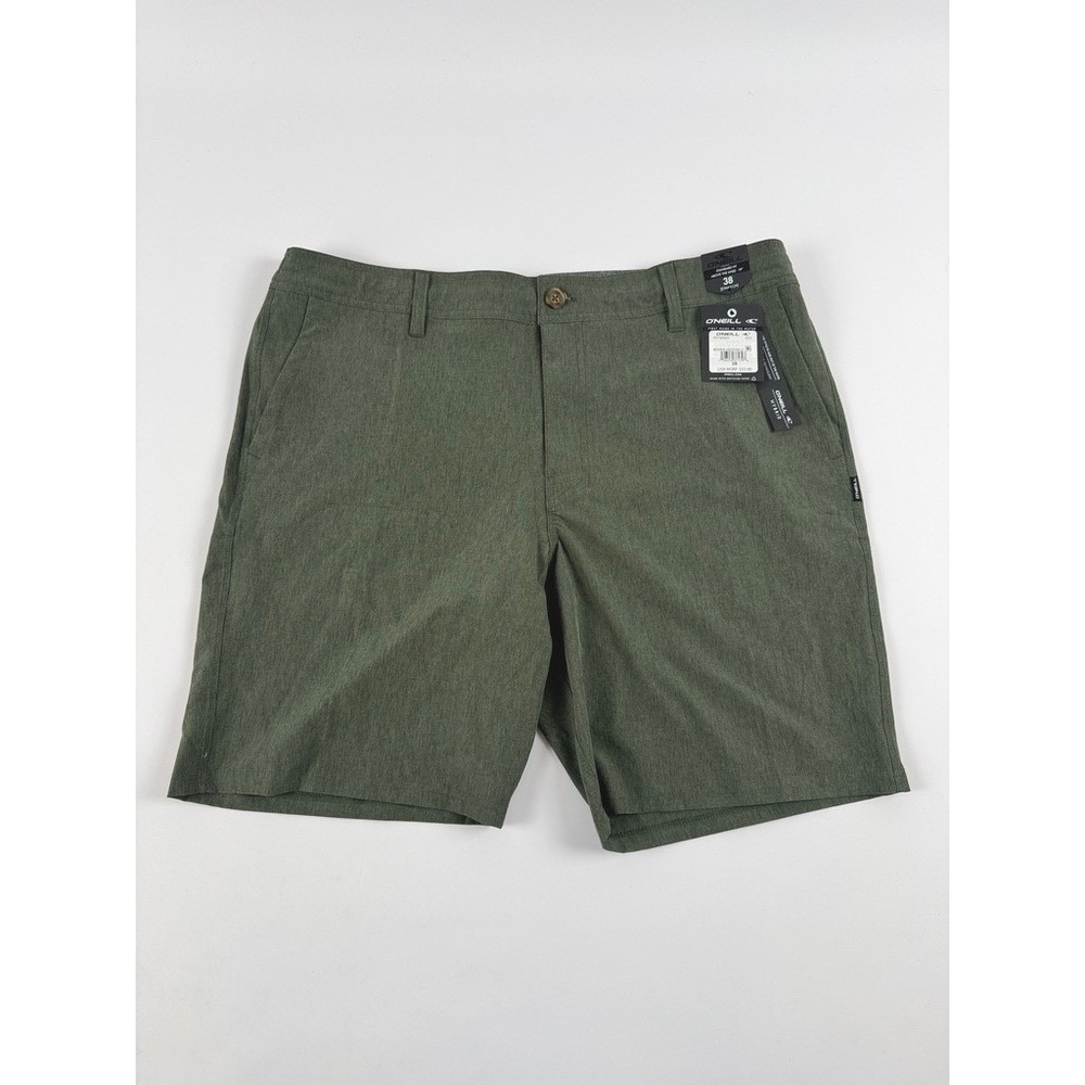 O'Neill Reserve Heather 21" Hybrid Shorts Olive 38 New With Tags